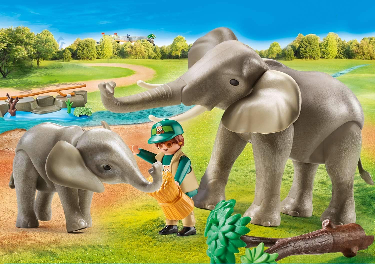 playmobil elephant family