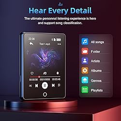 64GB Mp3 Player with Bluetooth 5.3, 2.8" Full Touch