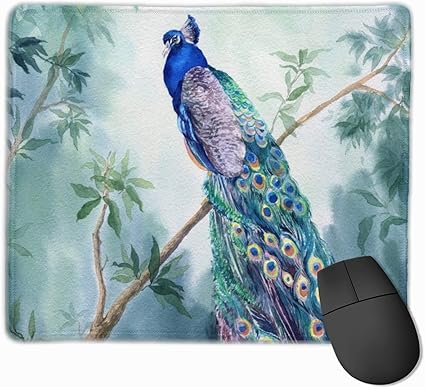 Amazon マウスパッド オフィス最適 孔雀 絵 ゲーミング 防水性 耐久性 滑り止め 多機能 標準サイズ25cm 30cm Norain マウスパッド 通販