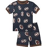 A&J DESIGN Pure Cotton Sport Pjs for 2-14 Years Kids, 2-Piece Pajamas Set