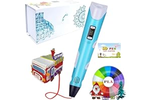 3D Pen for Kids, 3D Printing Pen Stylo 3D Doodler Pen 3D Drawing Pen 3D Writing Pen for Kids | Includes 12-Color PLA Filament