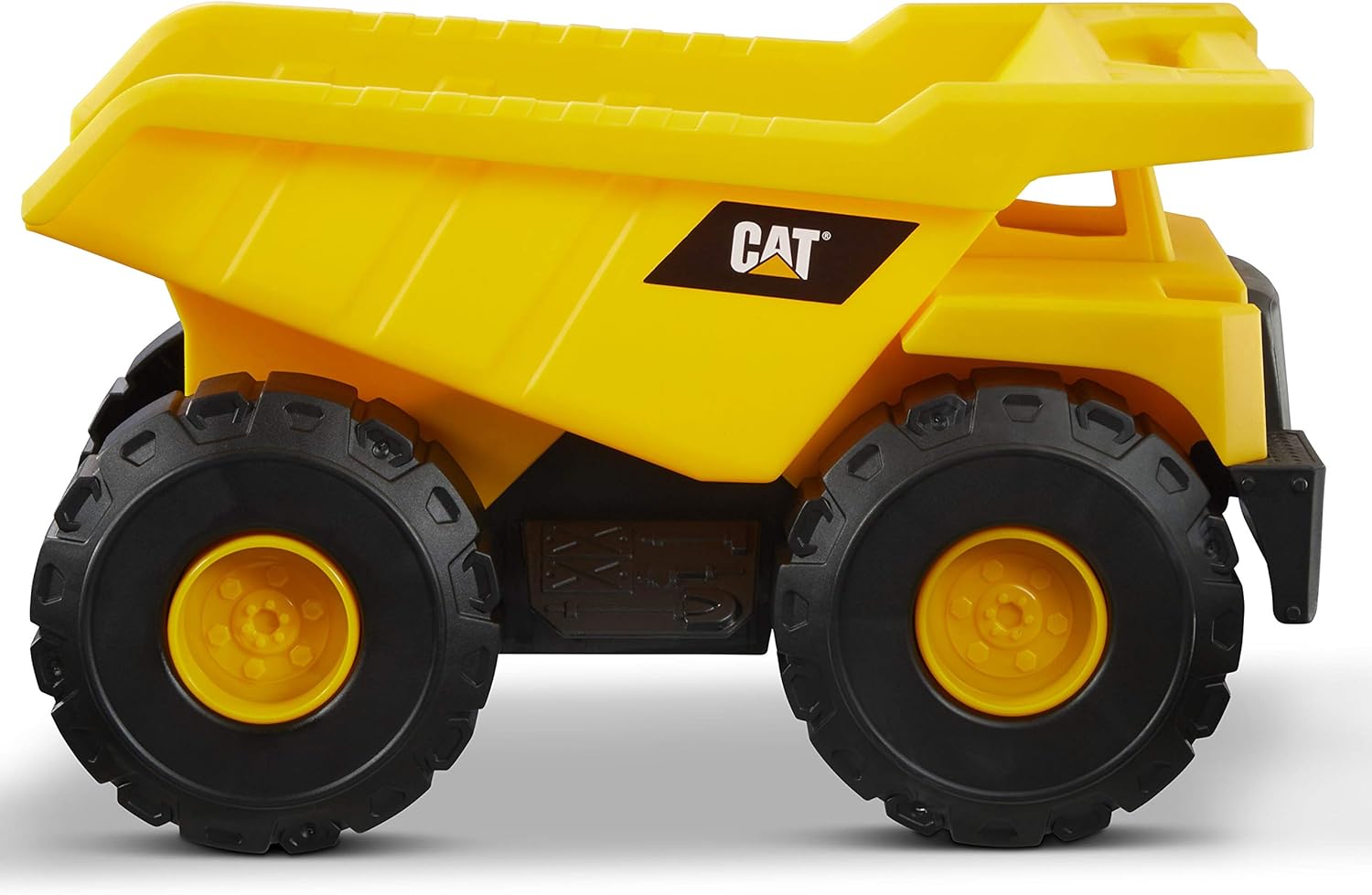CAT® Construction Dump Truck Vehicle, Indoor and Outdoor Use, Free-Wheeling with Moving Bucket. For Children Aged 3+, Yellow - Image 3