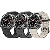 CUZOW Compatible with Samsung Galaxy Watch Ultra Bands 47mm, Sport Silicone for galaxy watch ultra band Men/Women