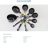 KitchenCraft Universal Measuring Spoon Set Teaspoons Tablespoons Black view 4