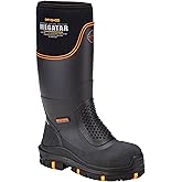 Dryshod Men's Megatar Met Guard Steel Toe Work Boot | Rubber | Waterproof | Insulated | Black | MEG-UH-BK