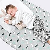 Potty Training Bed Pad - 100% Waterproof, Twin & Toddler Bed Wetting Protection, Reusable, Non Slip, Easy to Change, Washable, Grey