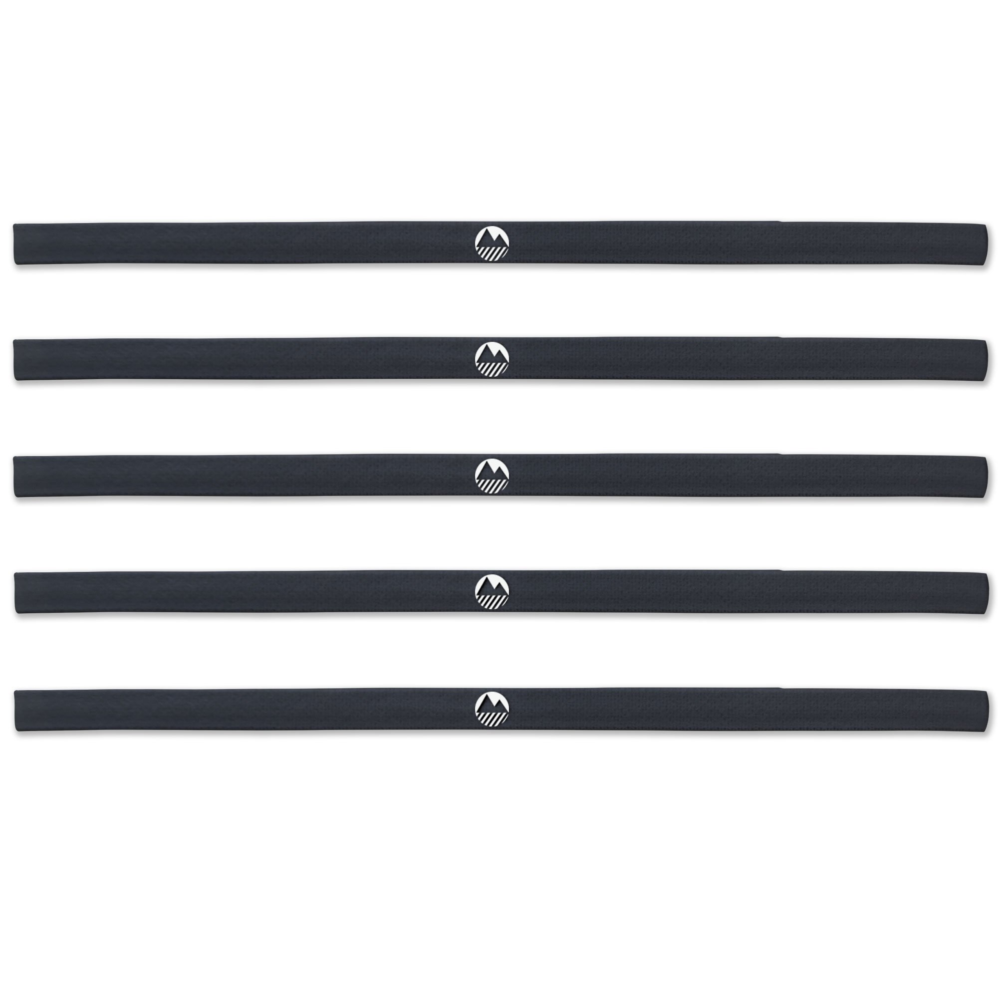 Lakeland Active - Skinny Gel Grip Headband (5 Pack) - Black
