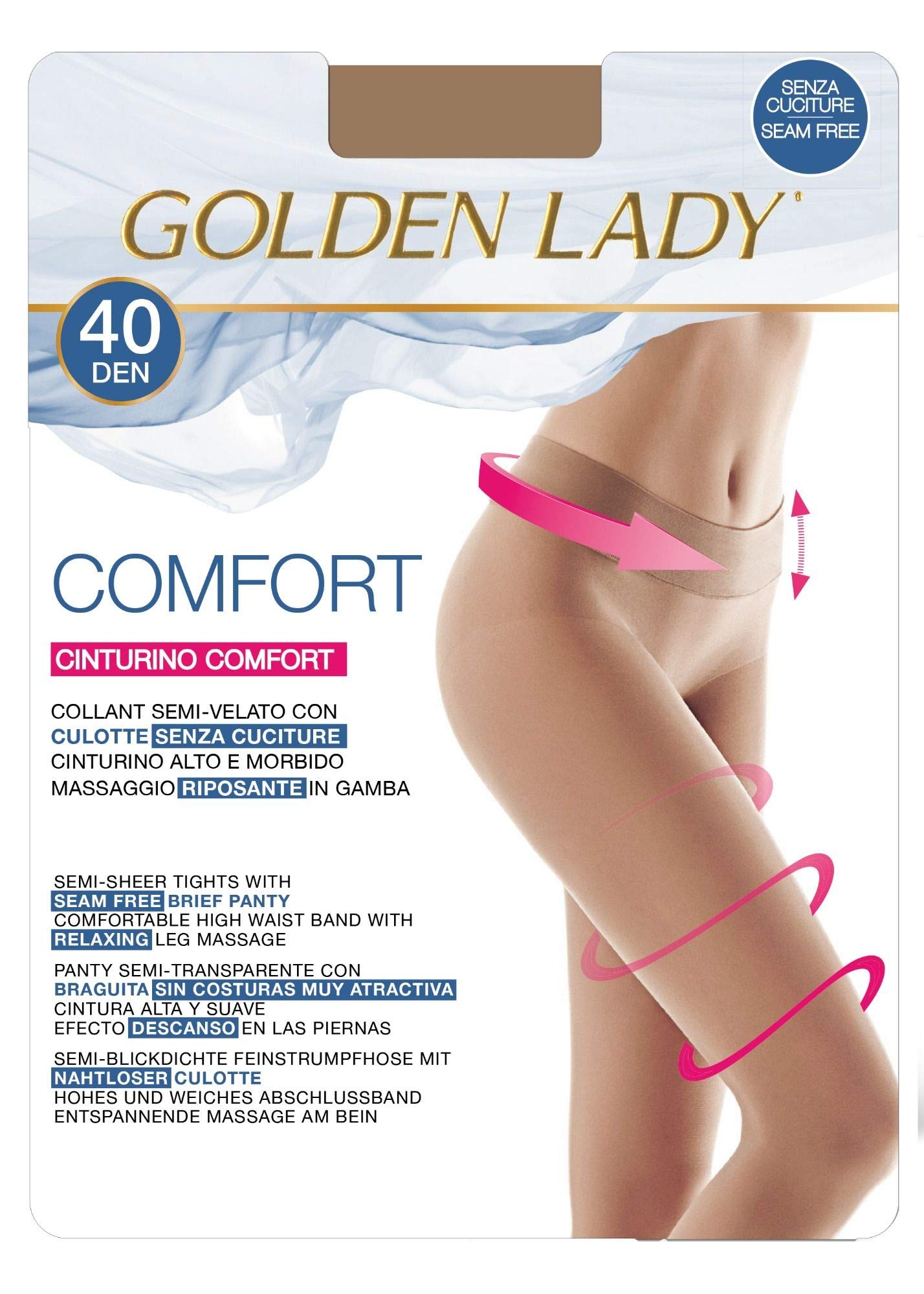 Golden Lady | Seamless tights | 40 den 