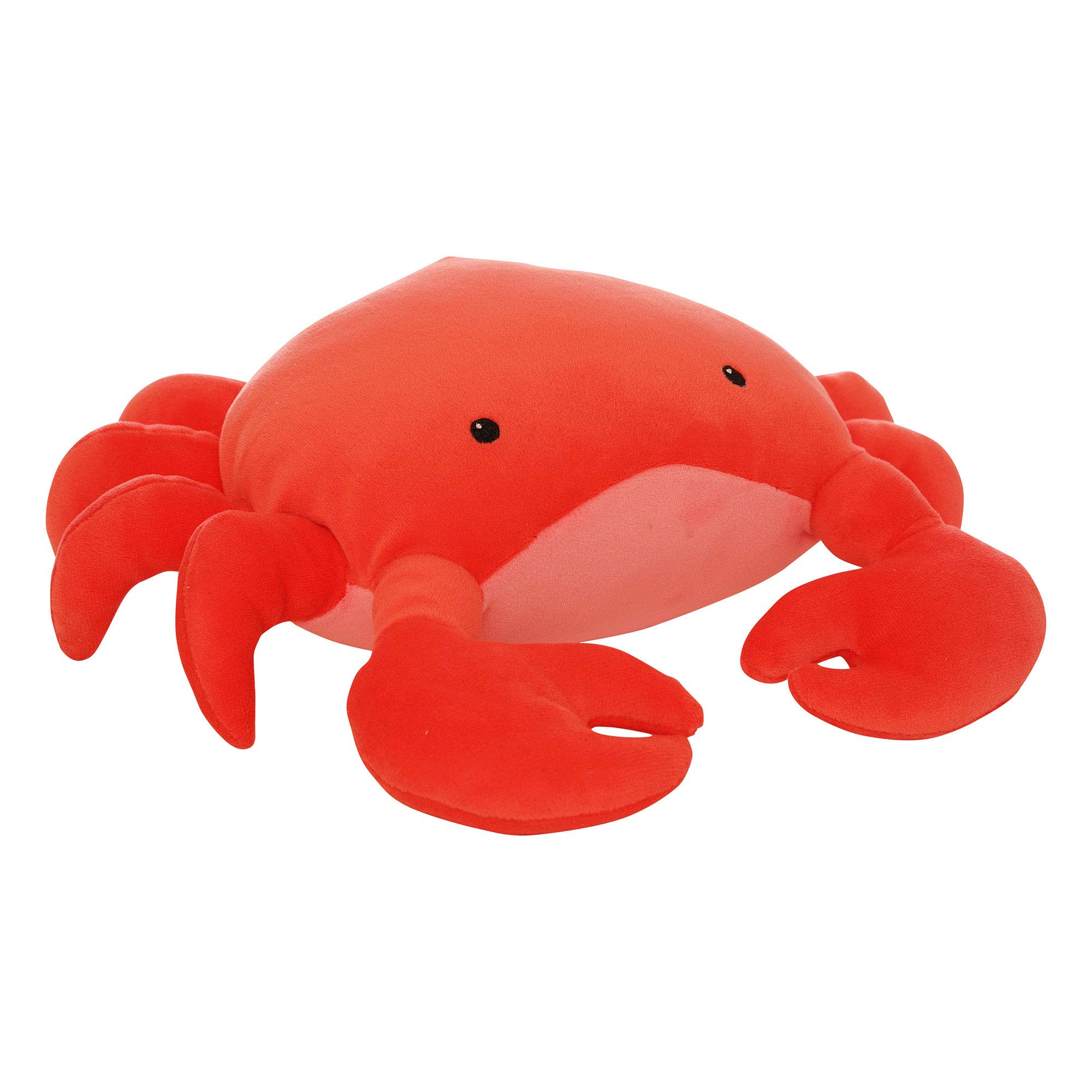 Manhattan Toy Crabby Abby Velveteen Sea Life Toy Crab Stuffed Animal, 30.48cm