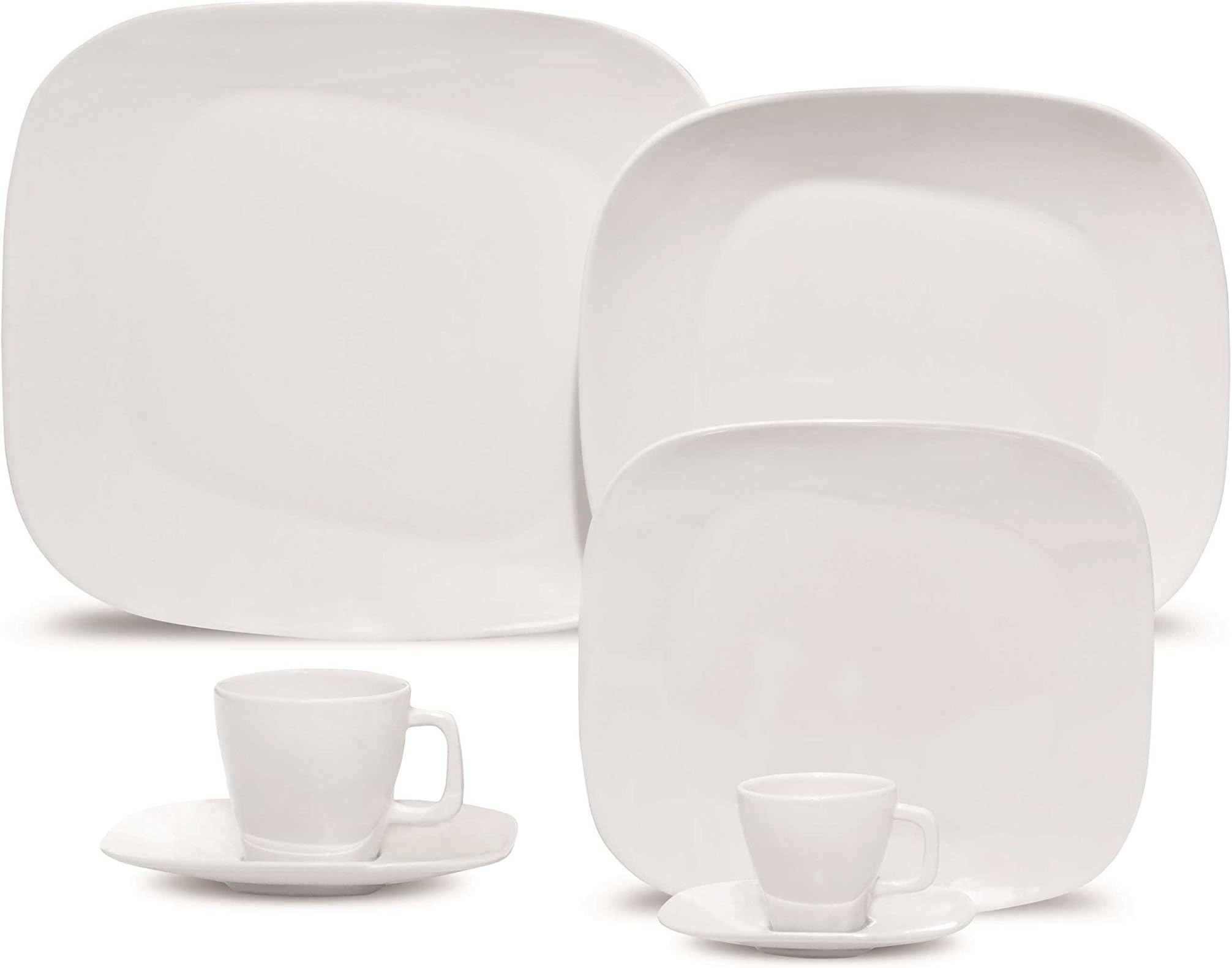 Karim Rashid Dinnerware 12 Piece Dinnerware Set, White