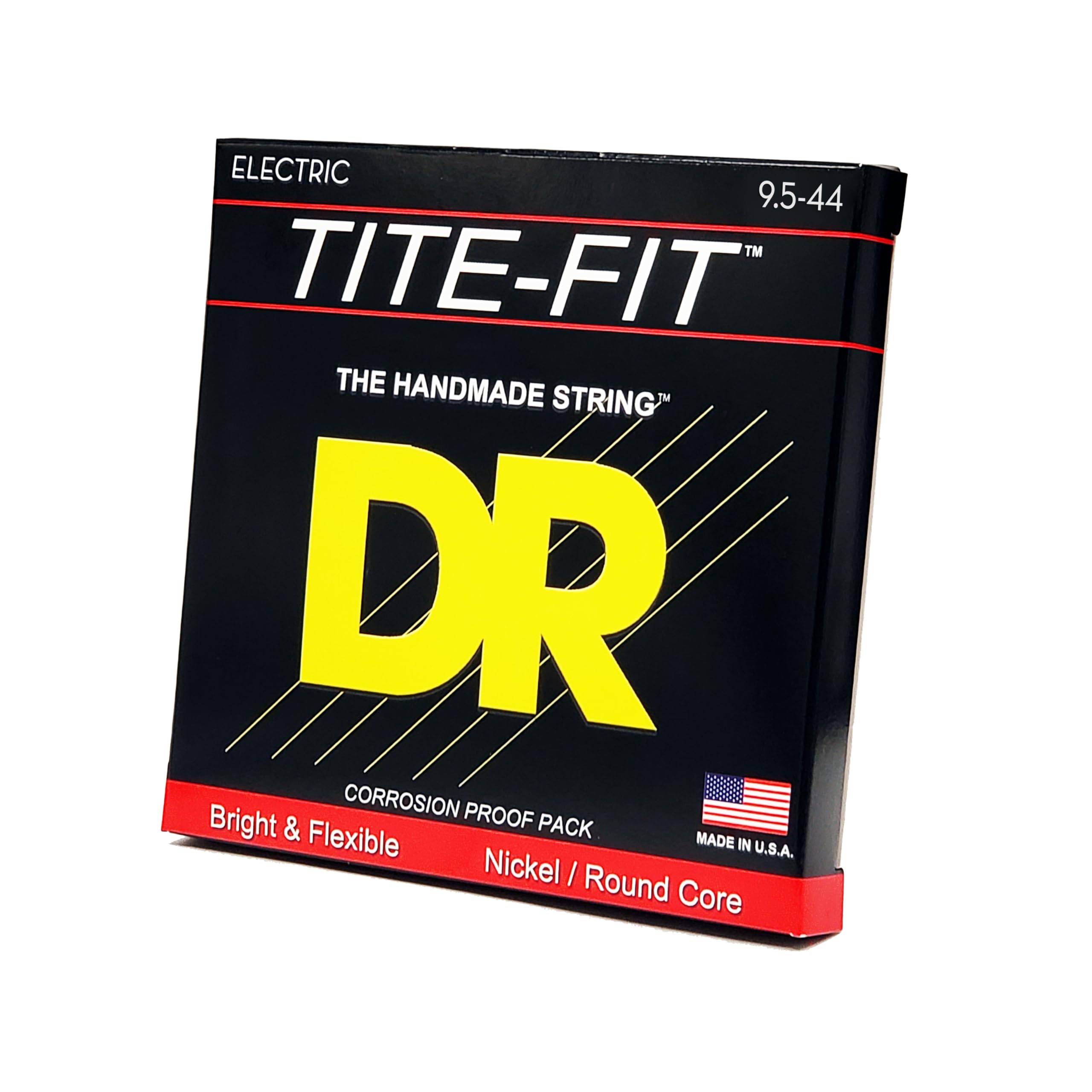 DR Strings TITE-FIT™ - Nickel Plated Electric Guitar Strings: Light Plus 9.5-44