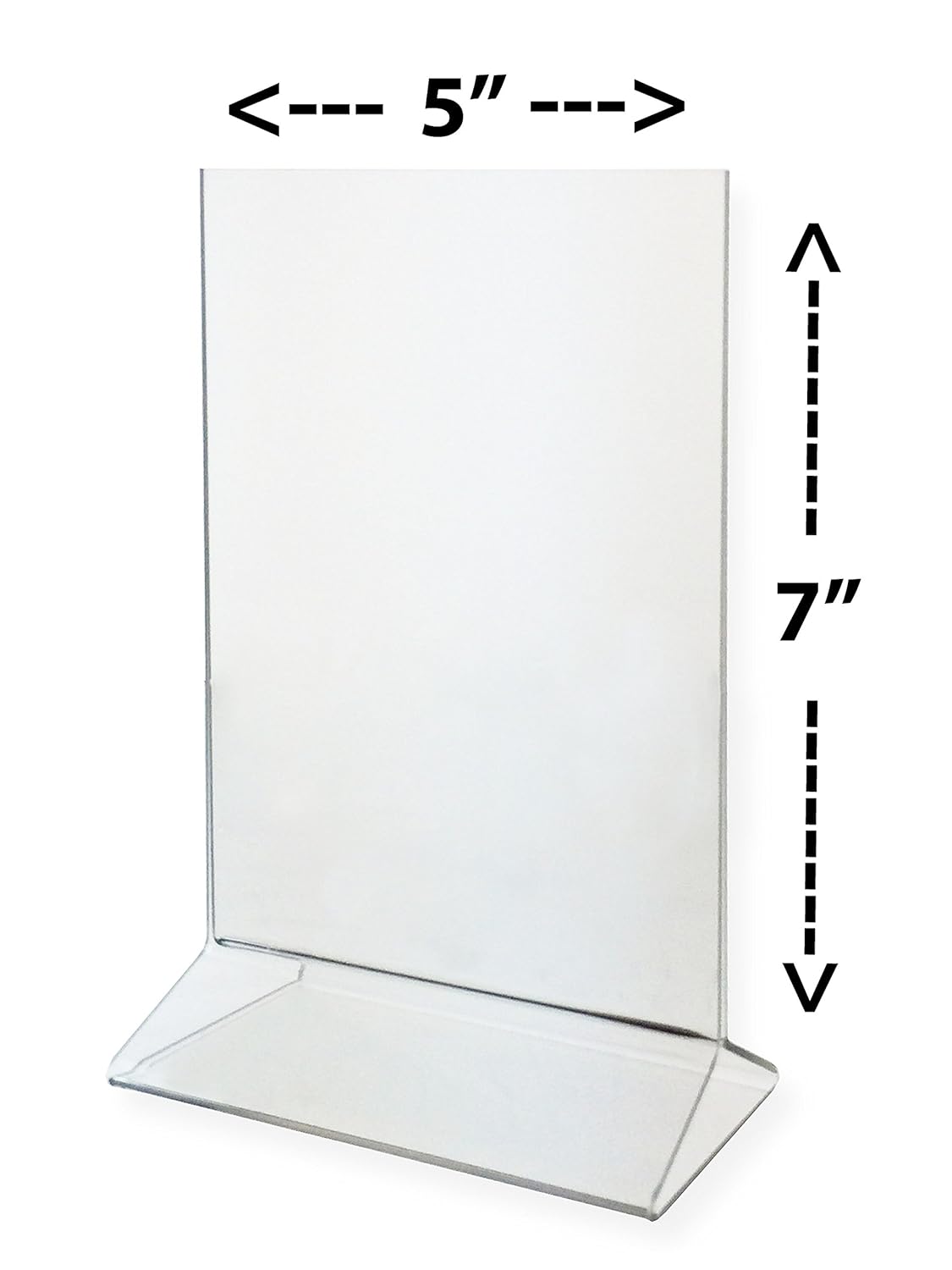 Marketing Holders Sign Holder, 5x7 Acrylic Table Top Tent