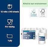 Tork 473252 Wiping Paper Advanced 12 Rolls 120 m M1 Mini Centrefeed System view 3