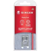 SINGER&reg; Piping Presser Foot, Compatible with SINGER Sewing Machines | Adjustable needle, for precise seam stitching, ideal for custom or packaged cord projects, fits with household machine