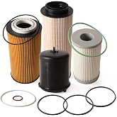 JAVOUKA Filter Kit Fit for Paccar MX-13 MX13 Engine | Includes 2234788 Oil Filter, 1922496 Oil Filter Kit, 2277129 Fuel Filter, K37-1029 Fuel Filter Element