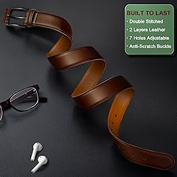 KEMISANT Men Belt-Genuine Leather Belt for Men