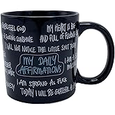 Island Dogs Giant Affirmations 22-Ounce Funny Coffee Mug – Large Ceramic Cup for Coffee Lovers With Bold Affirmations & Dirty Words – Fun & Inspirational Gift