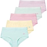 Lucky & Me | Annika Girls Boyshort Panties | Soft Cotton Blend Underwear | 5-Pack