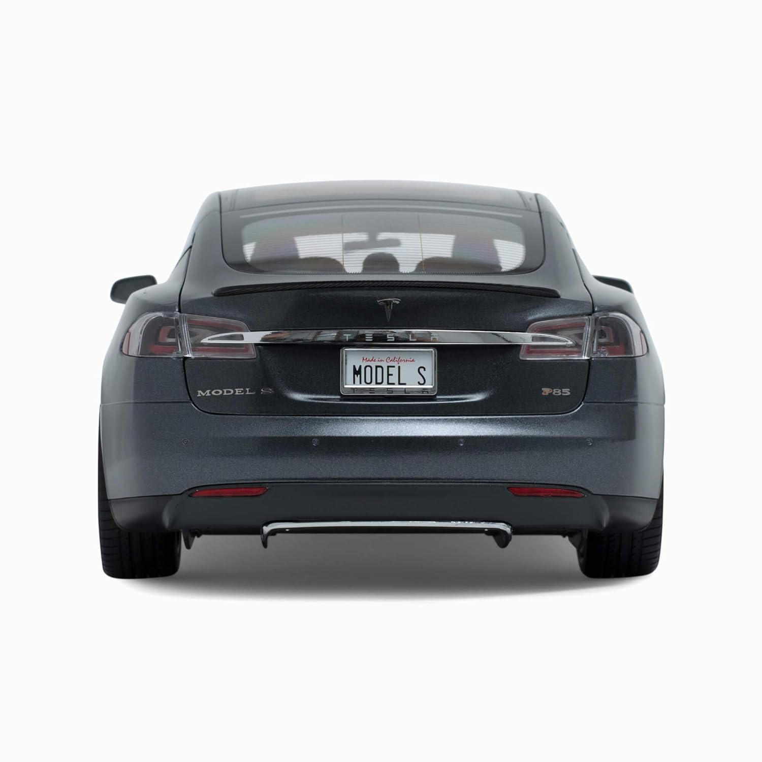 Tesla Motors 118 Scale Diecast P85 Model S Midnight Silver Metalic Car