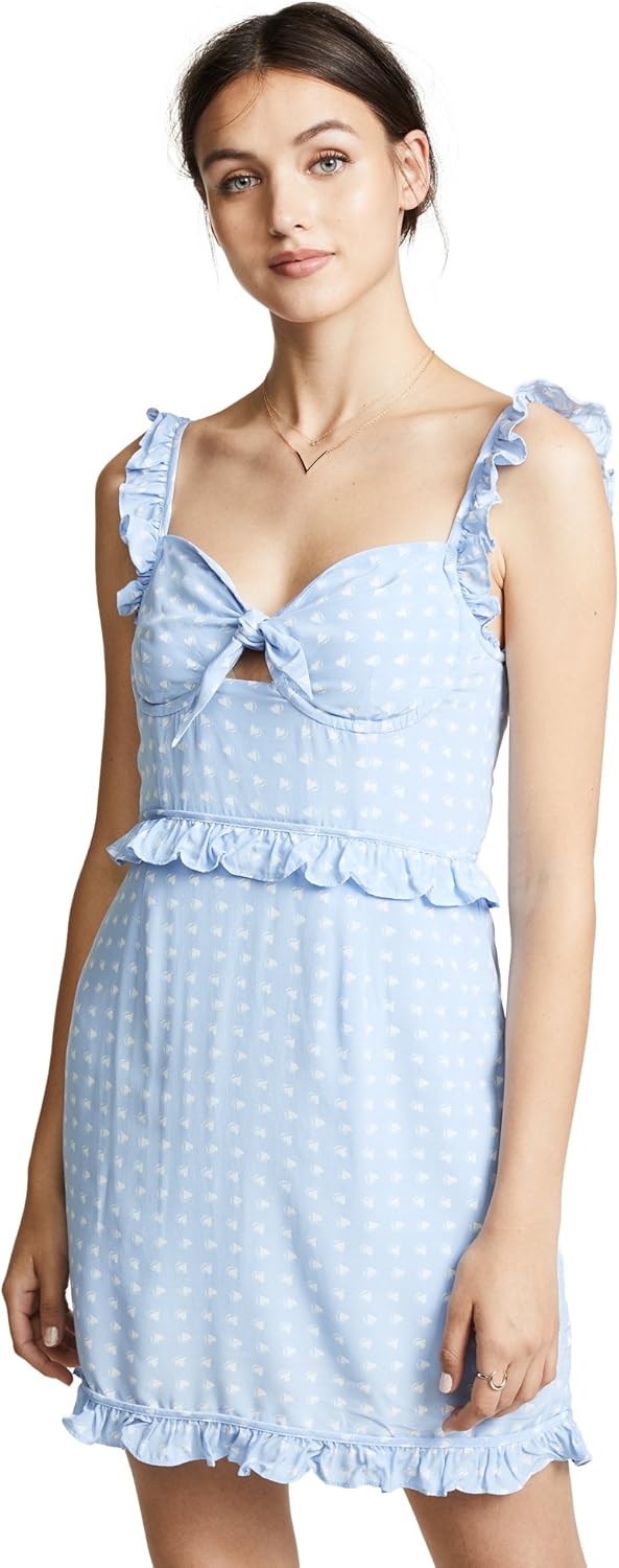for love and lemons periwinkle wrap dress