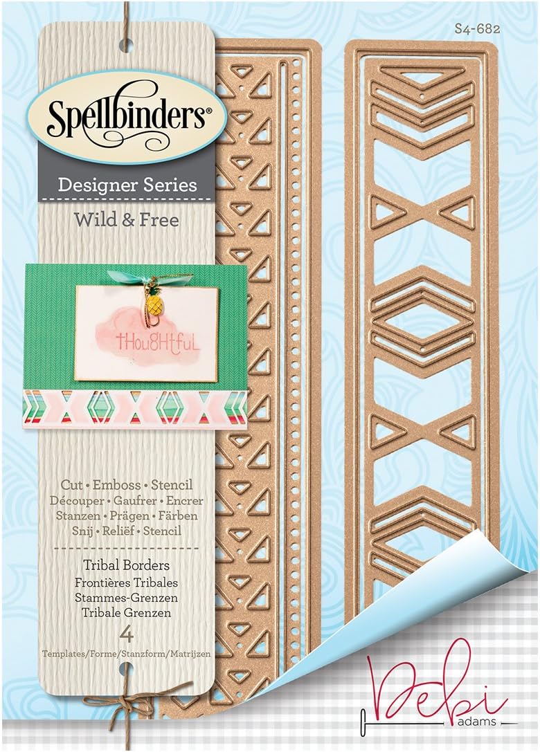 Spellbinders Shapeabilities Tribal Borders Die, Brown, 19.6 x 12.4 x 0.2 cm - Image 5