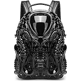 CerfoParlen Men Goth Bag Alien Y2K Backpack Xenomorph Costume for Women Outdoor (black)