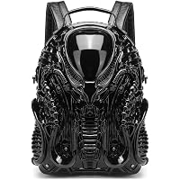 4078 Goth Bag Alien Y2K Backpack Xenomorph Costume Outdoor black Amazon.com: Lyuxhetaokdiq Men and Women PVC 3D Xenomorph  main image 3