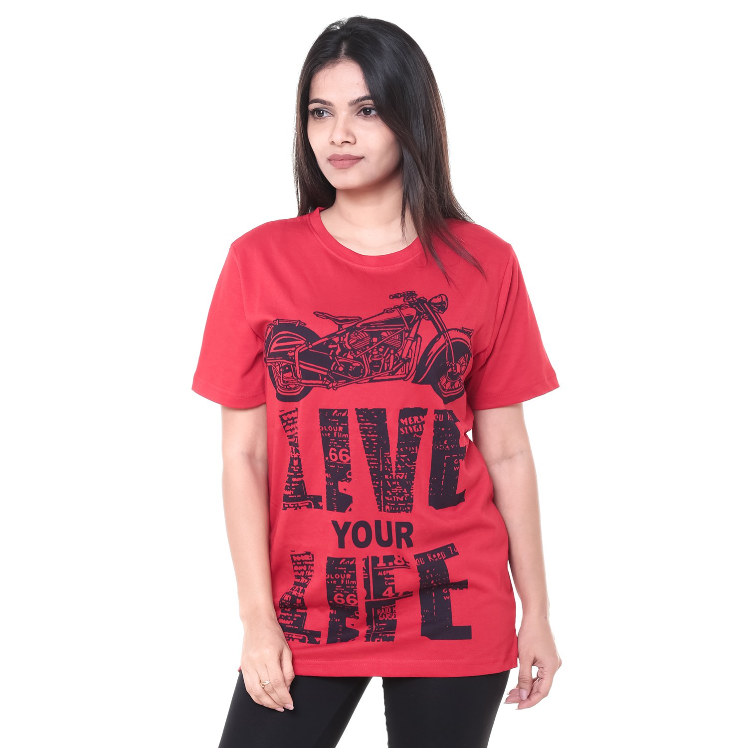 easy 2 wear womens t-shirts (size s to 4xl) loose and long fit