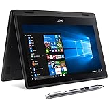Acer SP111-31N-C4UG Spin 1, 11.6" Full HD Touch, 2 in 1 Laptop, Celeron N3350, 4GB DDR3L, 32GB Storage, Office 365, Stylus, Obsidian Black