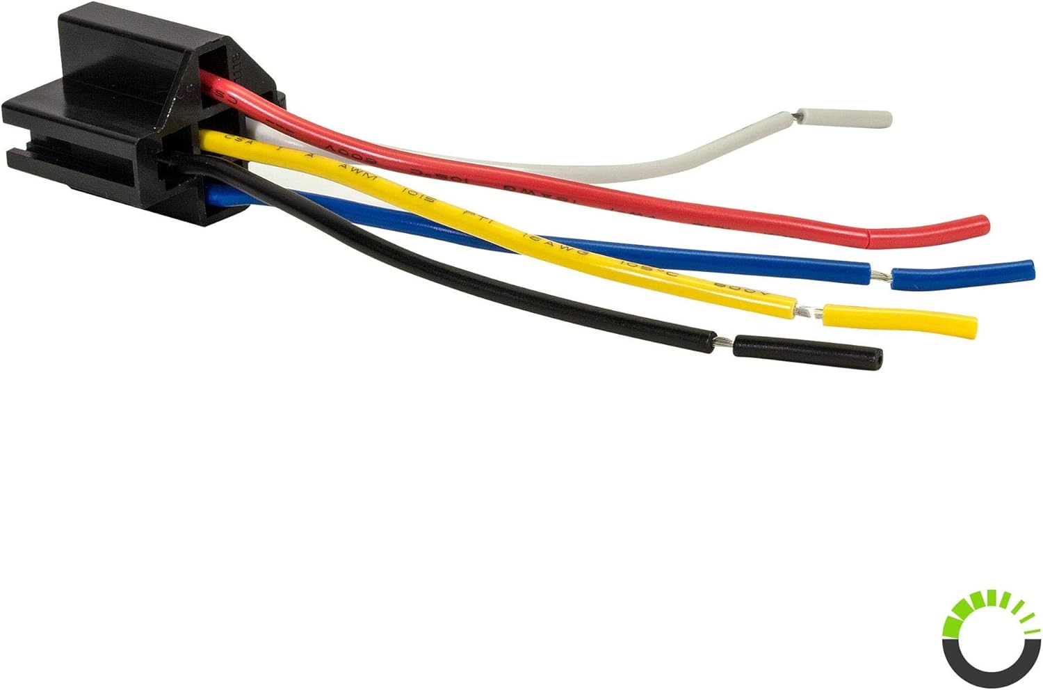 10 Pack - Bosch Style 12V DC 5-PIN SPDT Interlocking Relay Socket Harness Base (with Wires): Industrial & Scientific