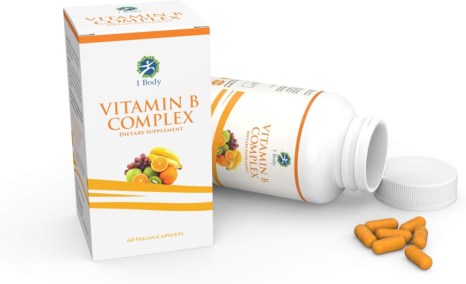Vitamin B Complex 5MTHF Folate with B1, B2, B5, B6, Methyl B12