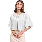 Eiaayer Shawl Wraps with Lapel Collar for Women, Soft Winter Cape for Evening Dresses, Lightweight Capelets Wedding Cover Up