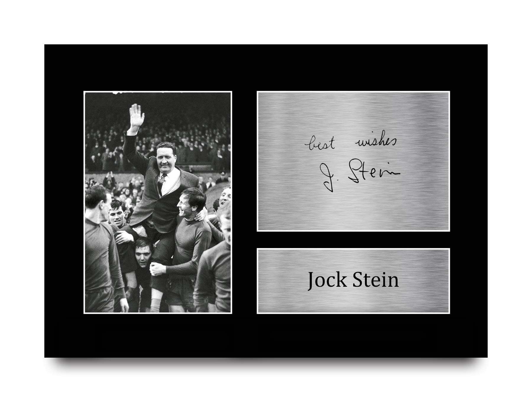 HWC Trading A4 Jock Stein Celtic Gifts Printed Signed Autograph Picture for Fans and Supporters - A4