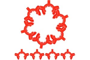 Luxshiny 10 Pcs Plastic Keck Clamps Lab Clamp Tongs for Conical Glass Joints Suitable for Random Color
