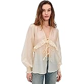 4TH+RECKLESS Women's Hattie Sheer Top