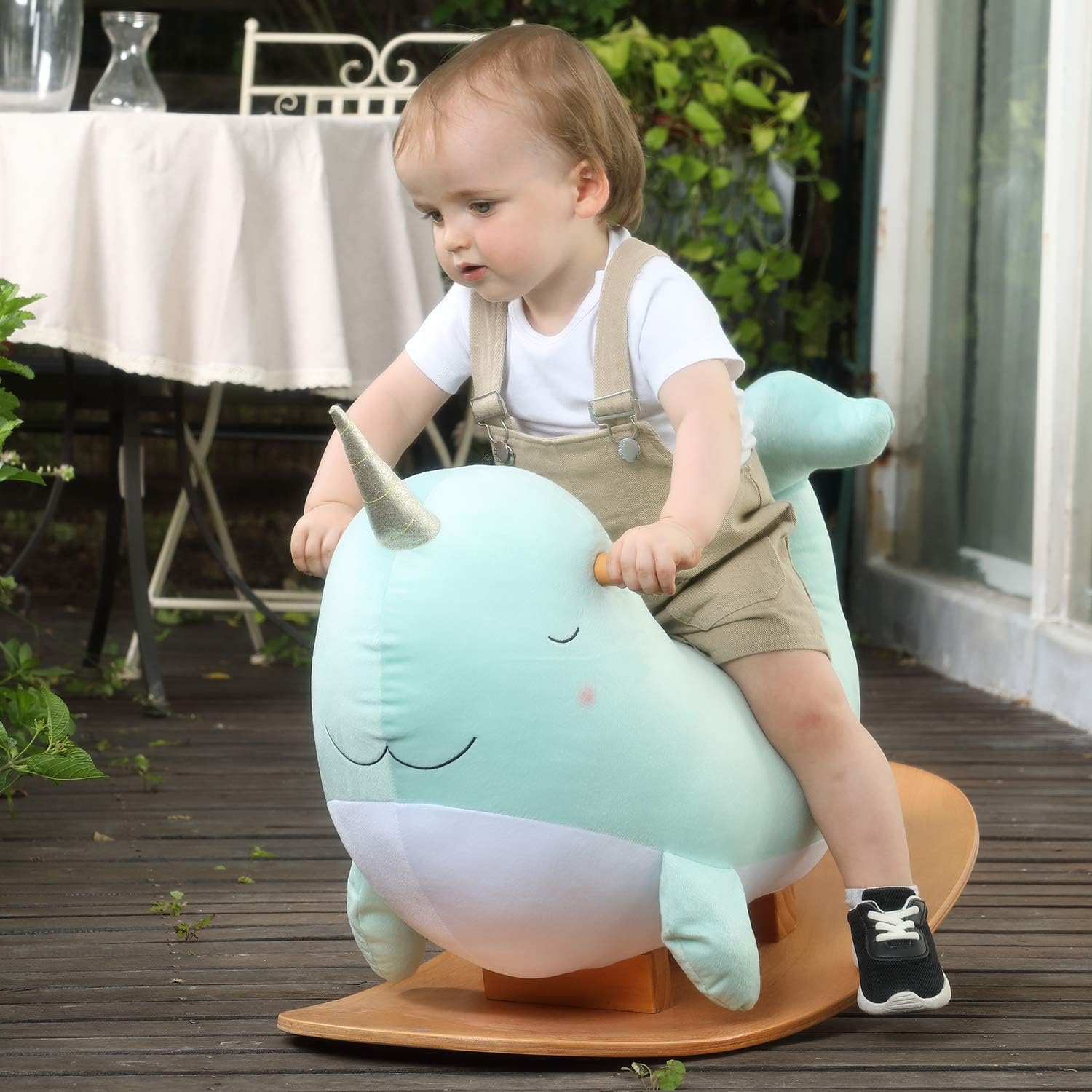 whale rocking horse