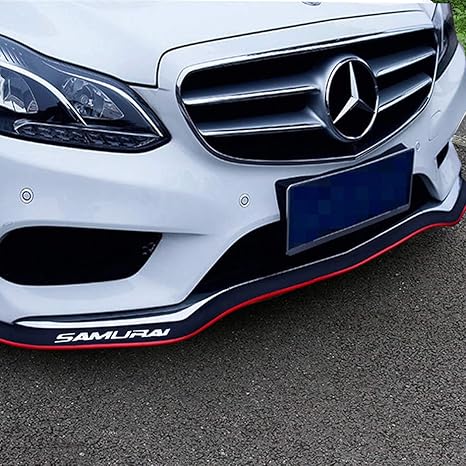 Front Lip Hengjia Auto Parts 25m82ft Car Rubber Bumper Lipfront Bumper Lip Carbon Fiber Spoiler Side Skirt 100 Waterproof Protectionred 2
