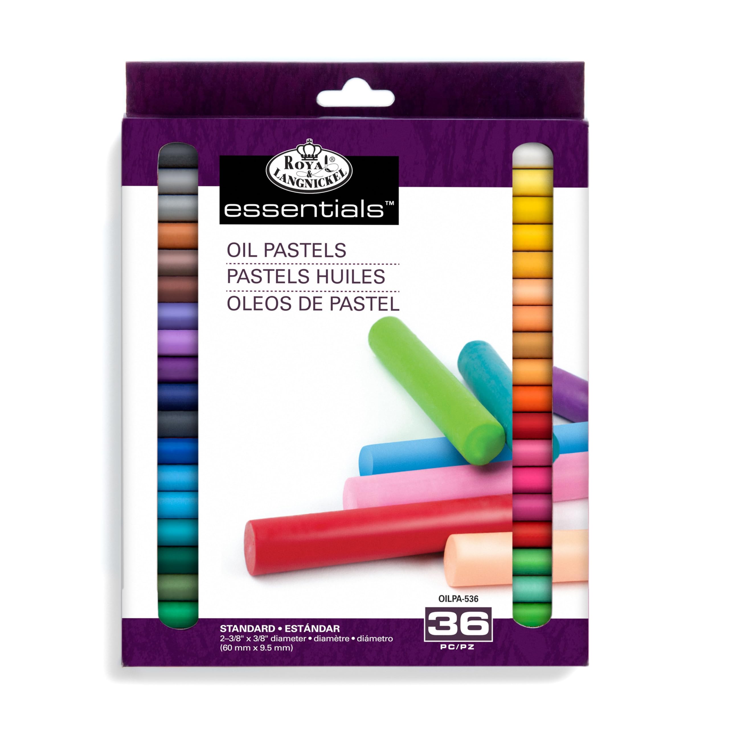 Royal & Langnickel Small Oil Pastels - Assorted Colours (Pack of 36)