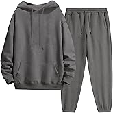 Tanming Mens Tracksuits 2 Piece Sweatsuit Sets Fleece Long Sleeve Hoodies Jogger Pants Athletic Jogging Outfits