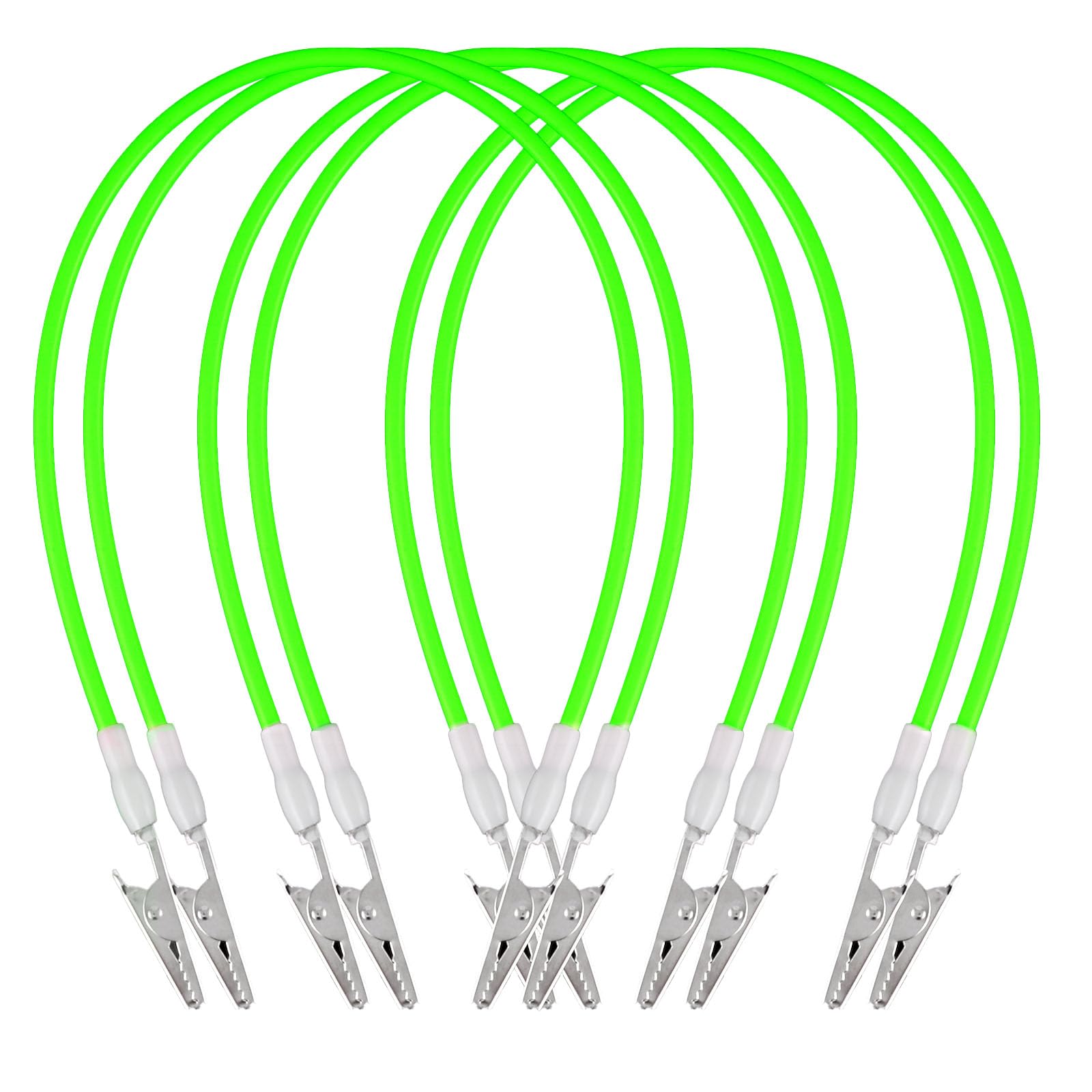 Photo 1 of **** BUNDLE OF  2  ****6 PCS Dental Bib Holder Clips Ball Tatto Chain Clip Red, Metal Napkin Towel Fixing Holders Adjustable Tattoo Bibs Holder, Easy to Use Lightweight (6, Fluorescent Green)