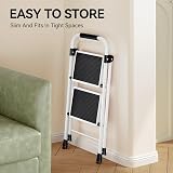 KINGRACK 2 Step Ladder with Non-Slip Wide Pedals White view 7