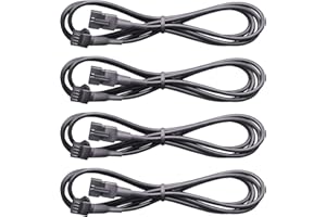 HONALIA LED Rock Light Extension Wire 4 PCS,47 Inch 4 Pin LED Extension Cable,Neon Accent Kits RGB LED Light Extension Cable for Trucks ATV UTV