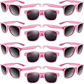 ASTARON 12 Pack Party Sunglasses Bulk Neon Party Favors for Beach Wedding Party Pool Party Supplies