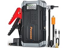 [2025NEW Model] 5000A Jump Starter with Air Compressor,Battery Jumper Starter Portable with 150PSI Tire Inflator 12V Jump Box