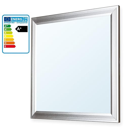 LEDVero 1er Set 30x30cm Ultraslim LED Panel 10W, 800lm, 6000K Deckenleuchte mit Befestigungsclips und EMV2016 Trafo -Kaltweiß