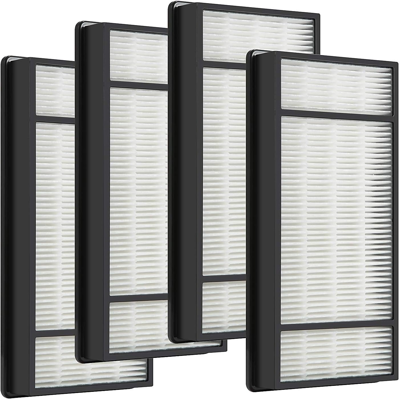 DerBlue 4 Pcs HEPA Filter Replacement for Honeywell True HEPA Filter H HRF-H2. Fits Air Purifier Model HPA050, HPA150, HPA060, HPA160, HHT055 and HHT155