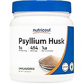 Nutricost Psyllium Husk Ground Powder (1lbs) - Gluten Free and Non-GMO