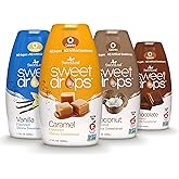 SweetLeaf Sweet Drops - Flavored Stevia Liquid Sweetener, Stevia Extract, Zero Calories, Gluten Free, Keto Friendly, Non GMO, Natural Flavor, Sugar Alternative - Variety Pack, 1.7 Fl Oz (Pack of 4)