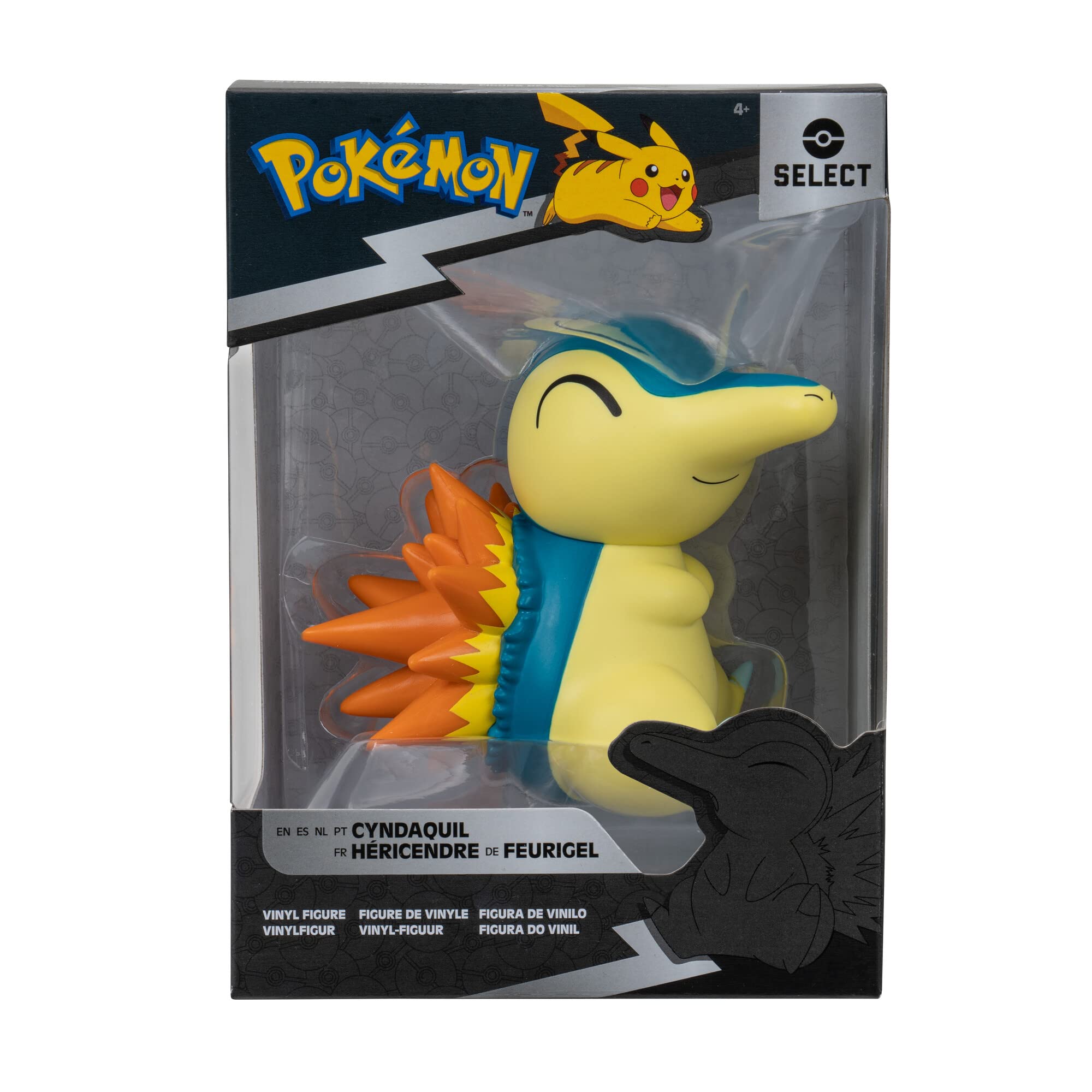 Pokémon PKW2949 Vinyl Figure - Fiery Hedgehog, Official Collectible Figure, 8 cm