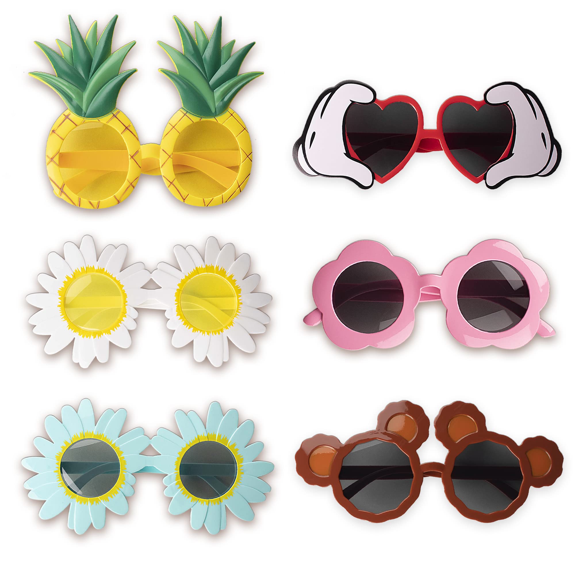 CGLRybO 4 Pack/6 Pack/8 Pack Happy Birthday Sunglasses, Funny Different Shapes Party Eyewear, Party Decor for Adults, Beach/Luau Party Decorations & Photo Booth Props — image 1